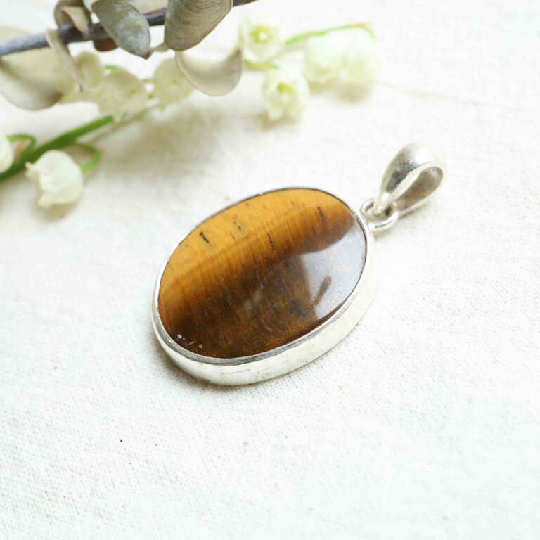 Tiger Eye Pendant - Ovale