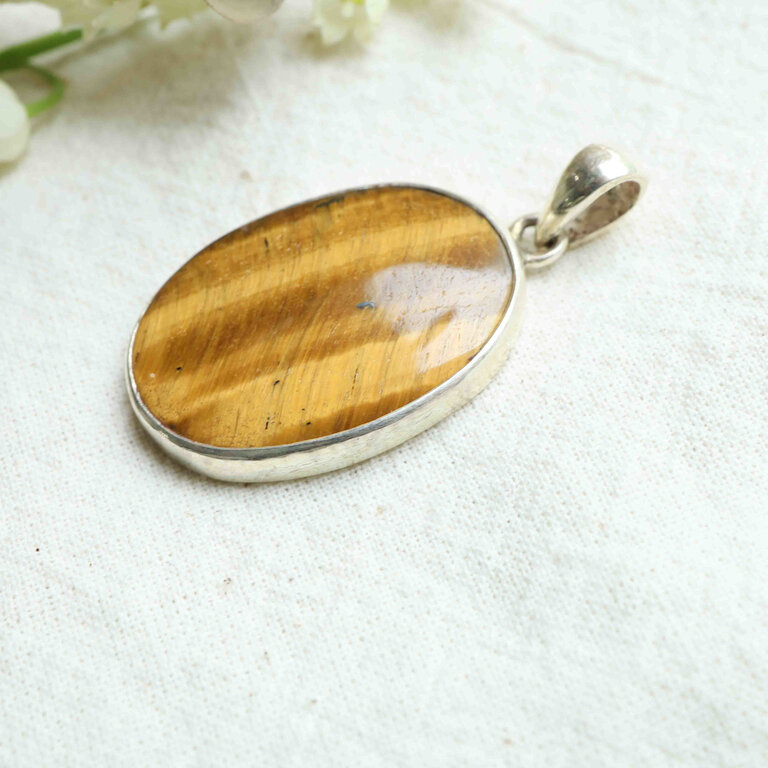 Tiger Eye Pendant - Ovale