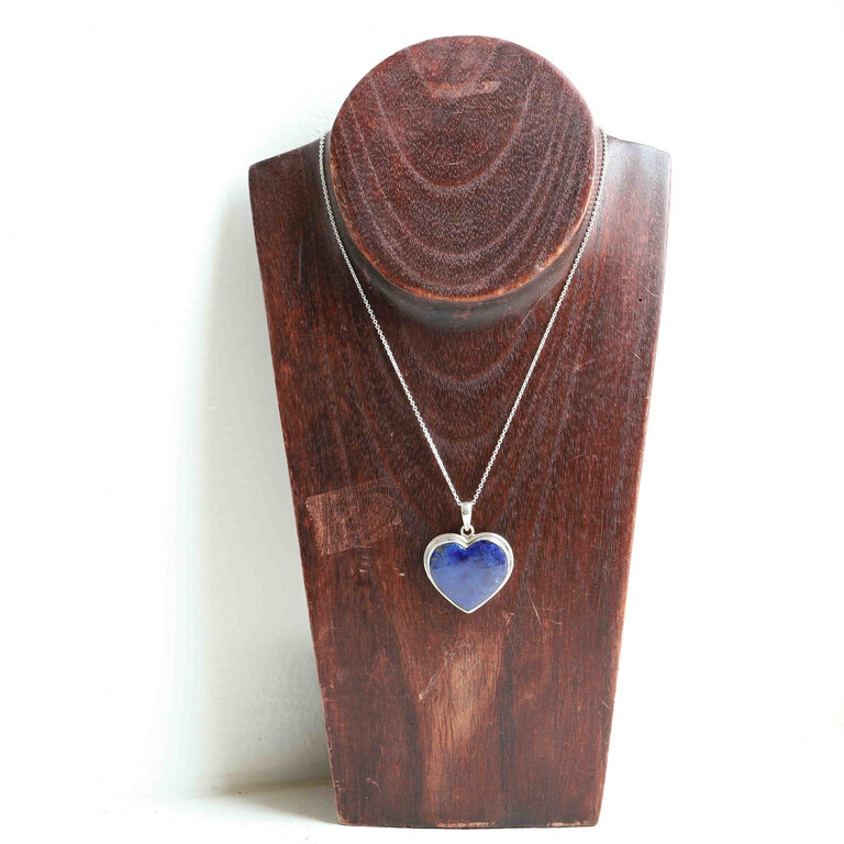 Azurite Pendant - Coeur