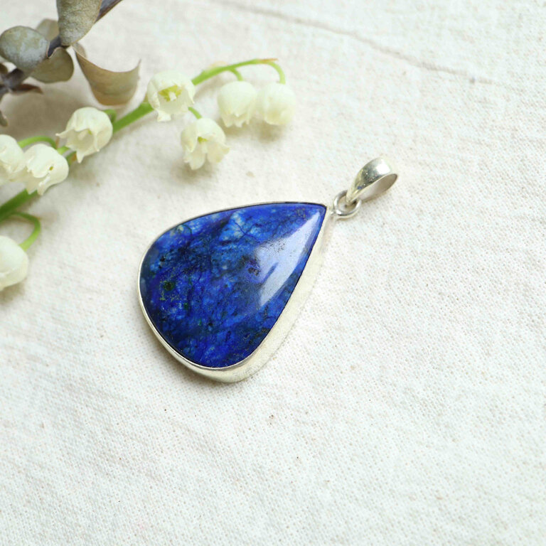 Pendentif Azurite - Simple