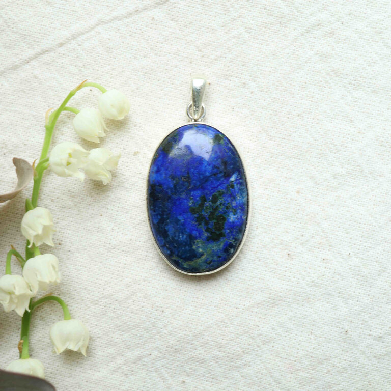 Pendentif Azurite - Simple