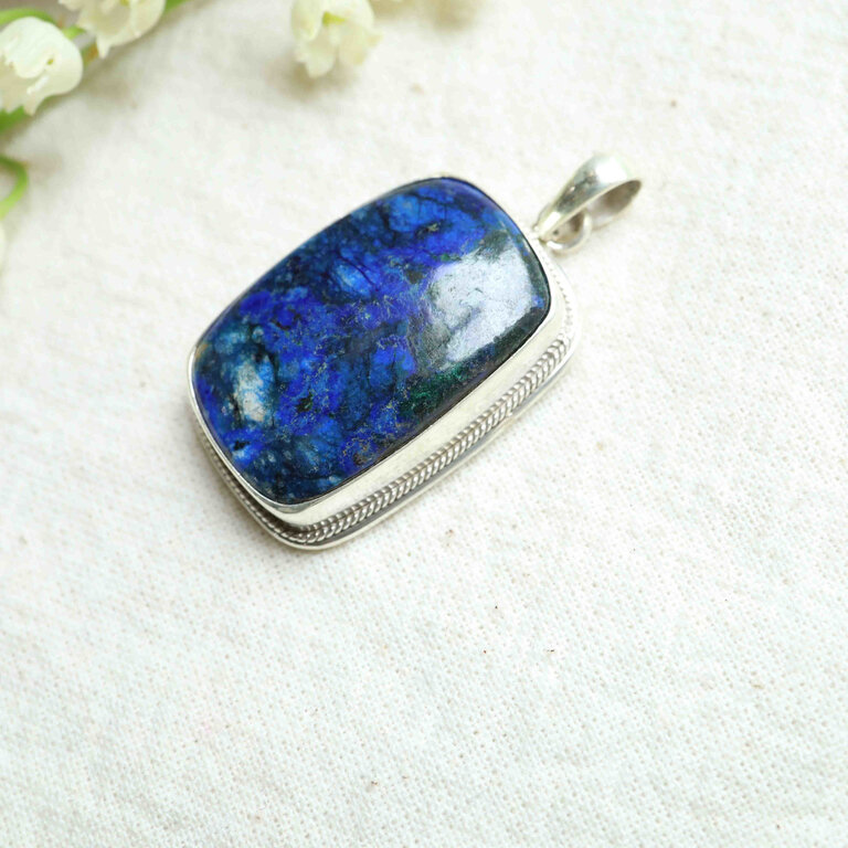 Azurite Pendant - Hortensia