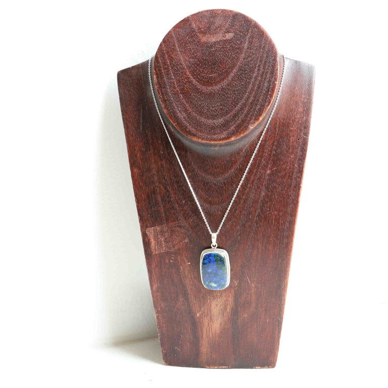Pendentif Azurite - Hortensia