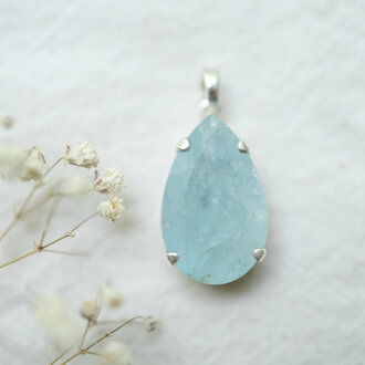 Aquamarine Pendant - Facetté