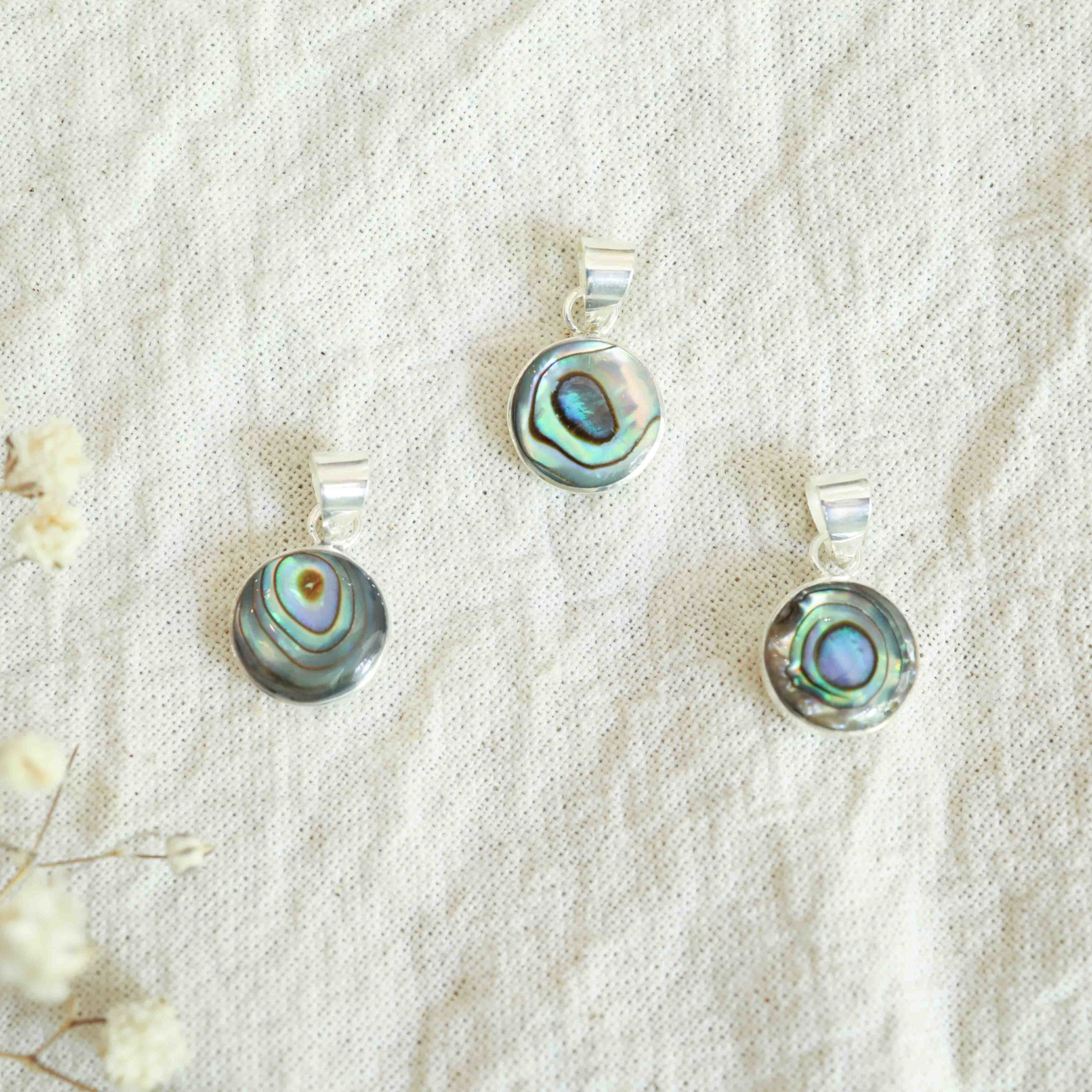 Abalone Pendant - Rond
