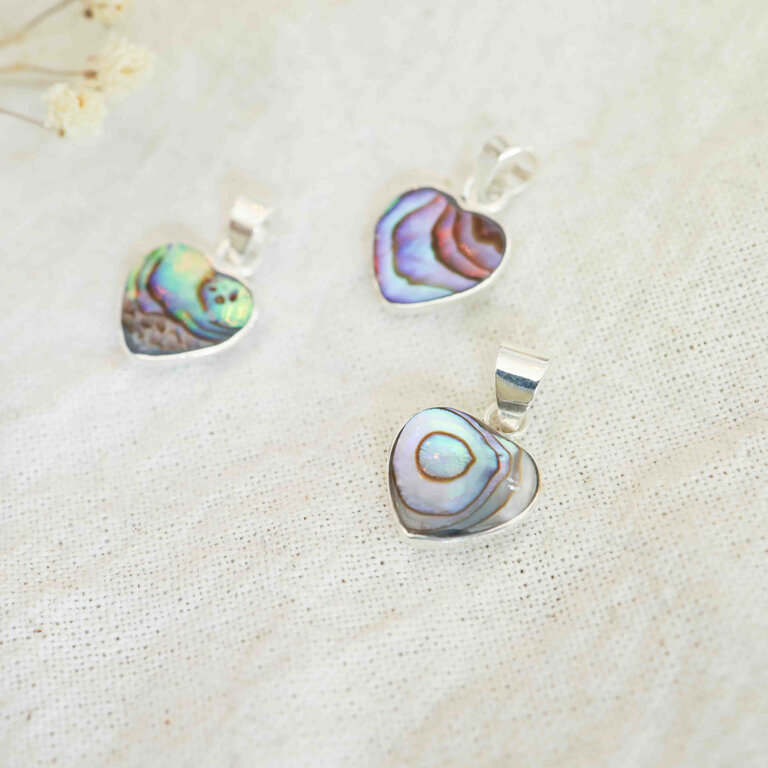 ABALONE HEART PENDANT