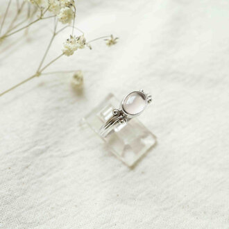 Bague Quartz rose - Vitis