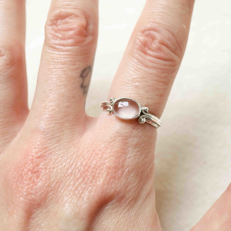 Bague Quartz rose - Vitis