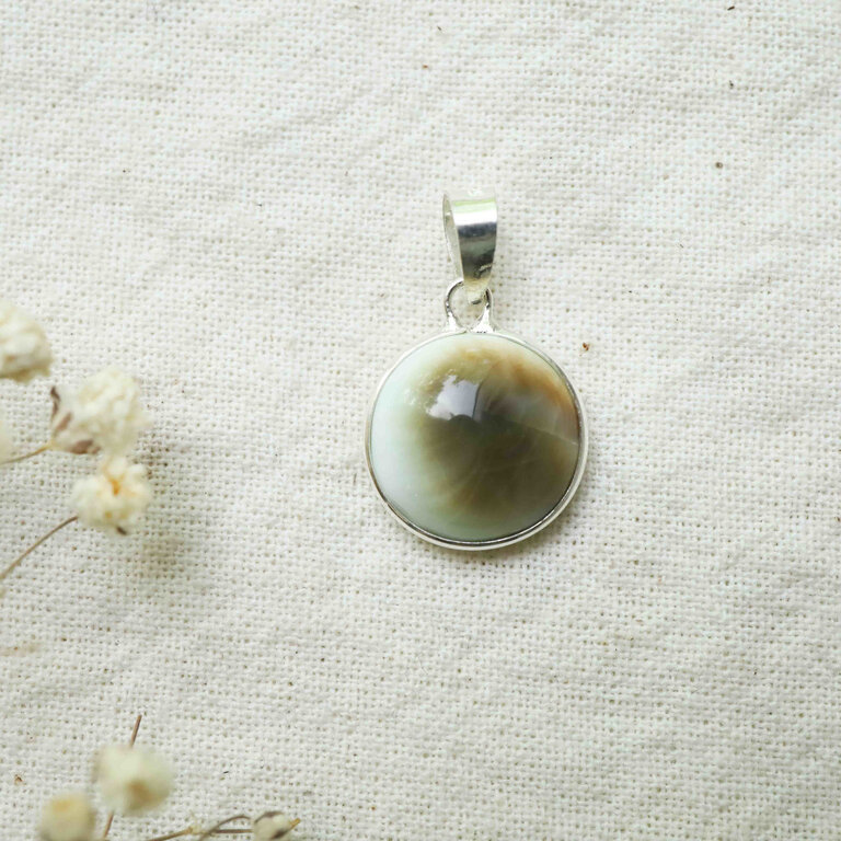 Pendentif Oeil de St-Lucie - Serti ajouré
