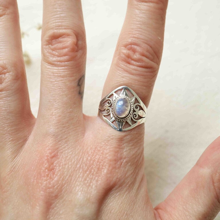 Bague Pierre de lune - Nyx