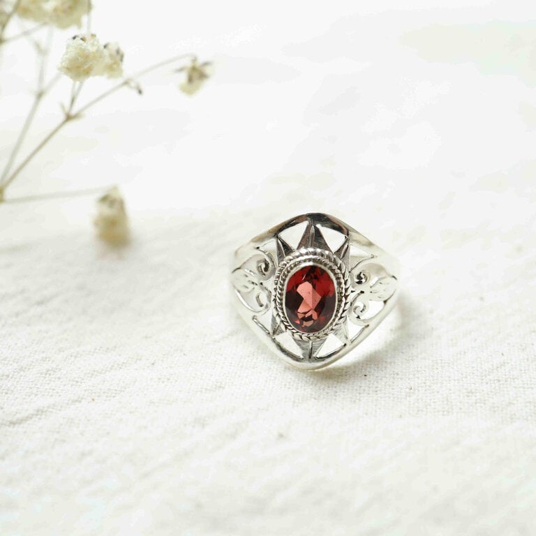 Bague Grenat - Nyx