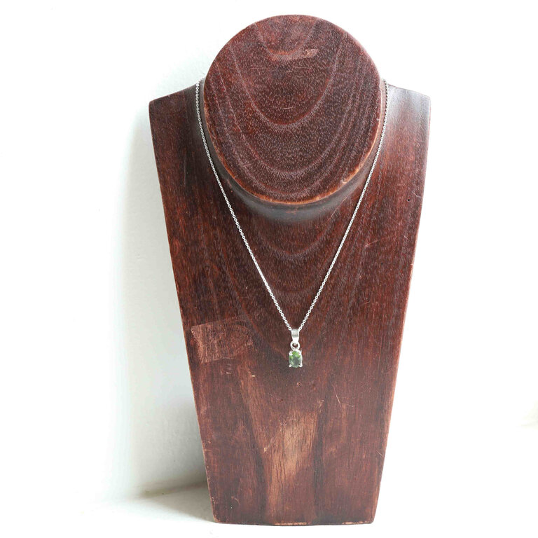 Moldavite Pendant - Faceted