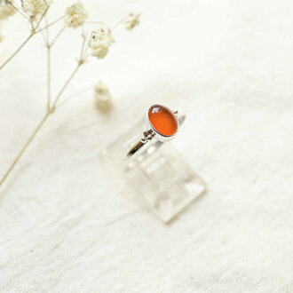 Carnelian Ring - Freesia