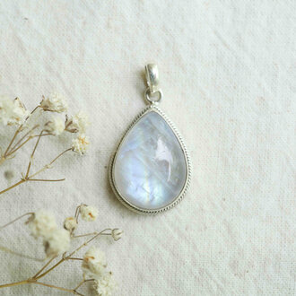 Pendentif Pierre de lune - Goutte