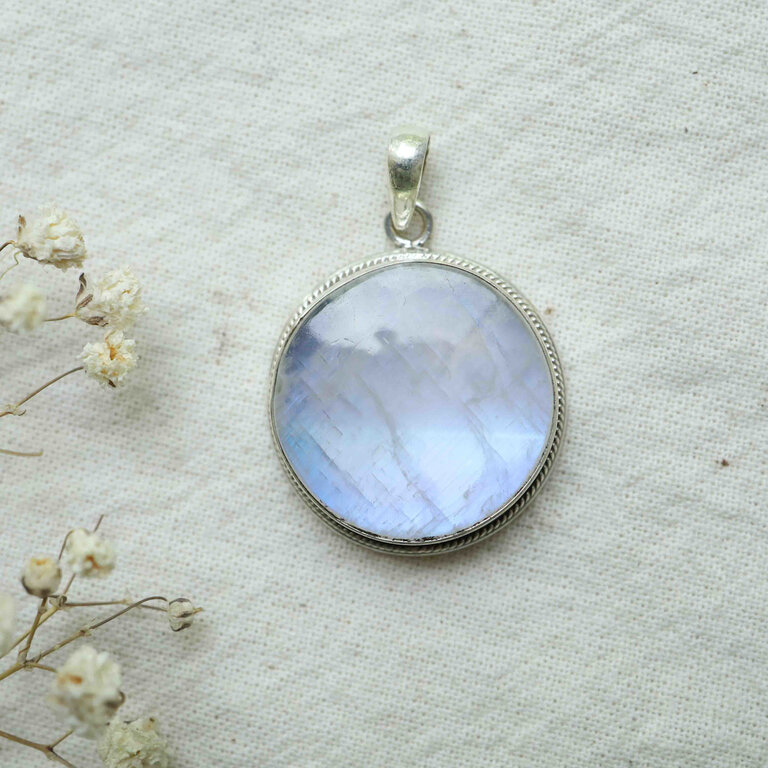 Pendentif Pierre de lune - Rond