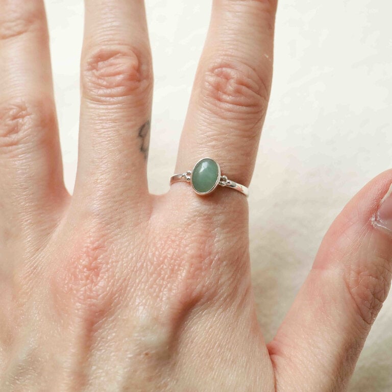 Bague Aventurine verte - Freesia