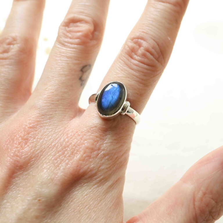 Bague Labradorite - Oeillet