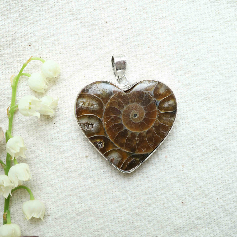 Pendentif Ammonite - Coeur