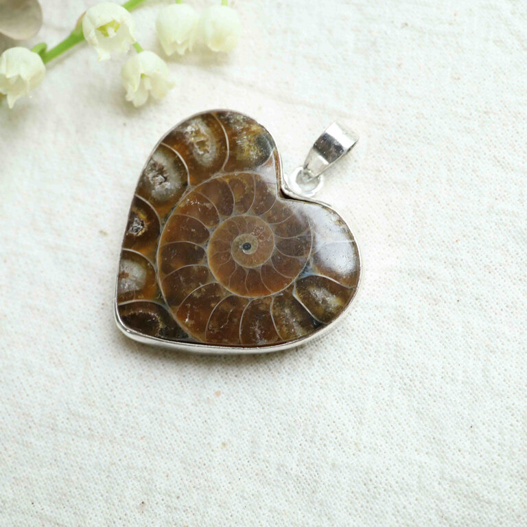 Pendentif Ammonite - Coeur