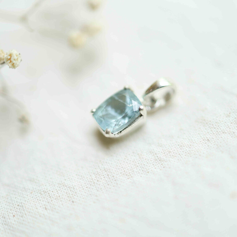 Aquamarine Pendant - Rectangle