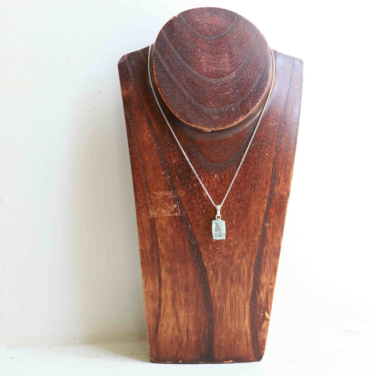 Aquamarine Pendant - Rectangle