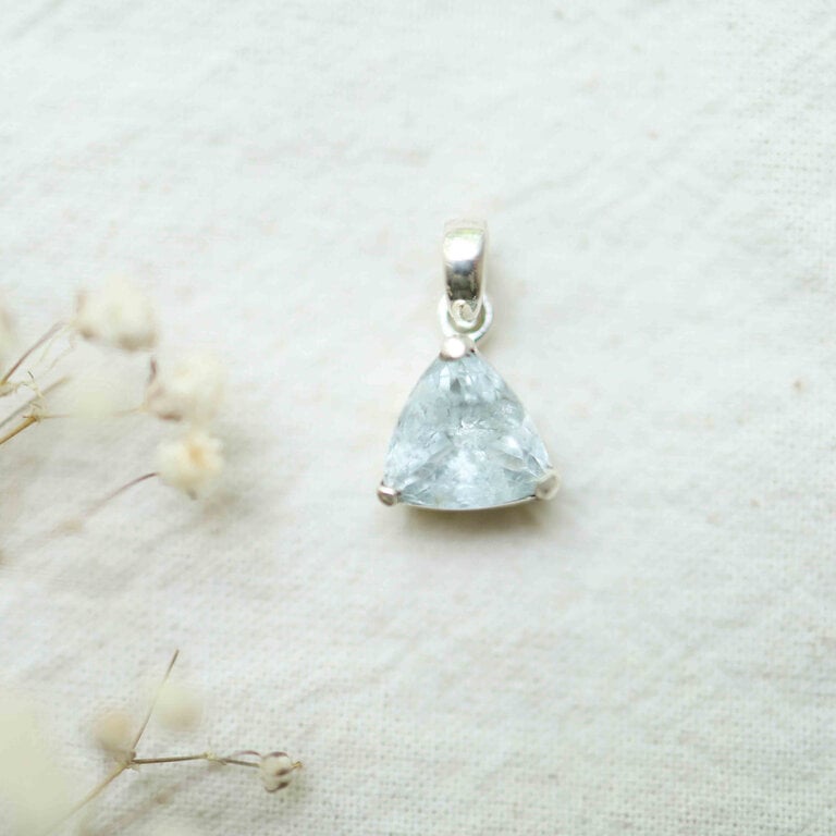 Pendentif Aigue-marine - Triangle