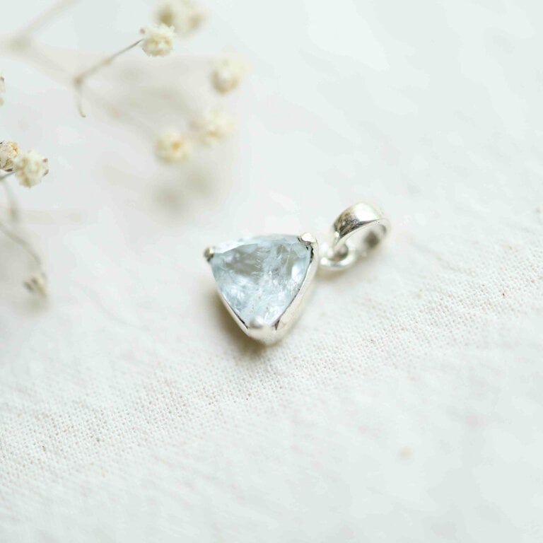 Pendentif Aigue-marine - Triangle