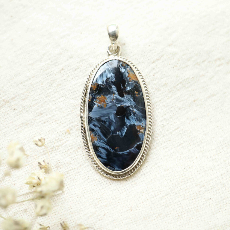 Pendentif Piétersite - Hortensia ovale