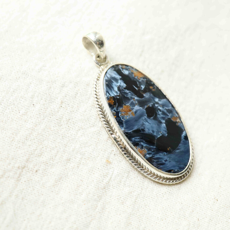 Pendentif Piétersite - Hortensia ovale