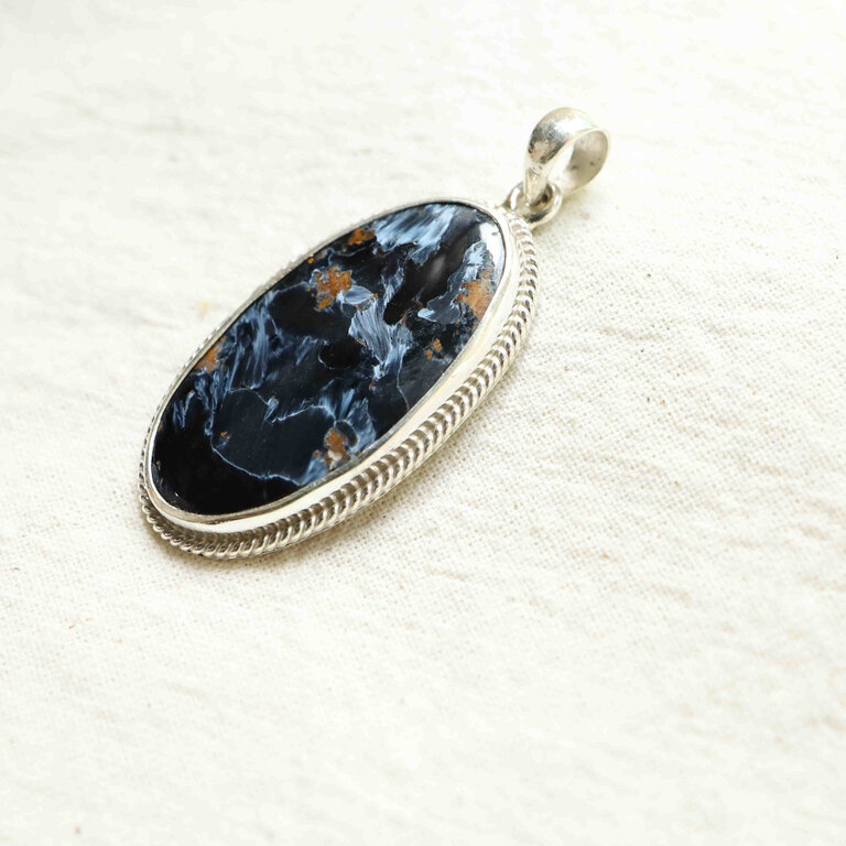 Pendentif Piétersite - Hortensia ovale