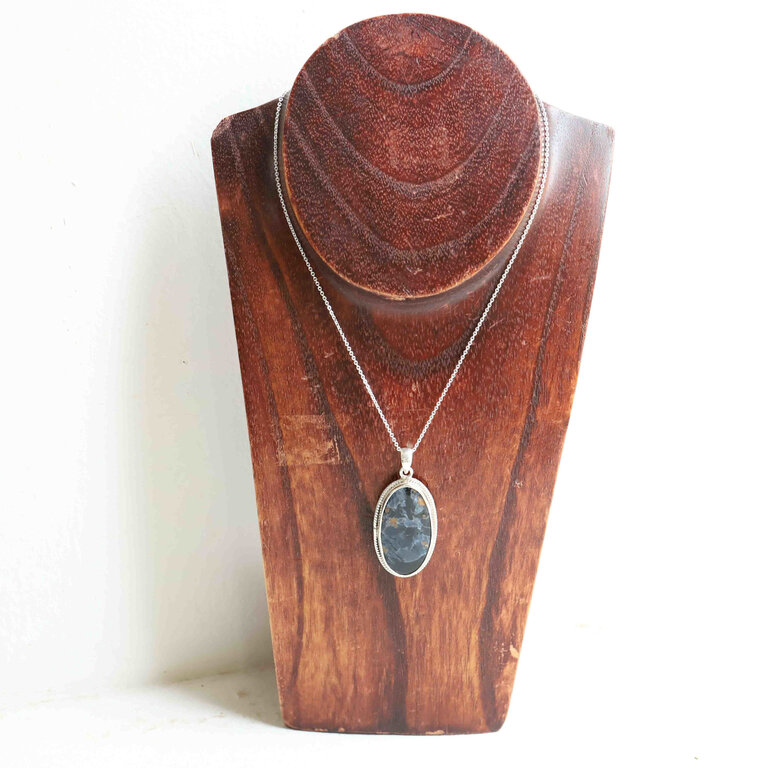 Pendentif Piétersite - Hortensia ovale
