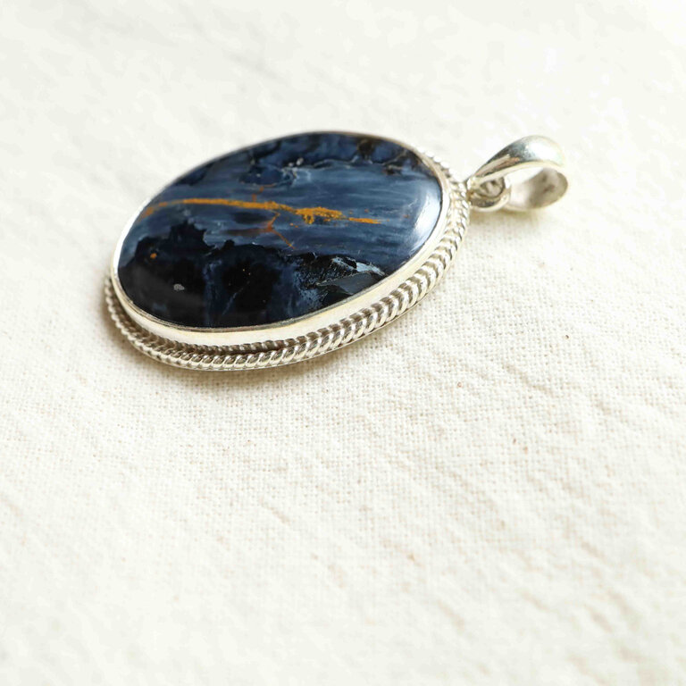 Pendentif Piétersite - Hortensia ovale