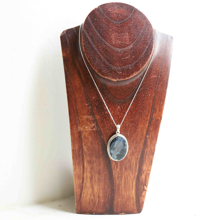 Pendentif Piétersite - Hortensia ovale