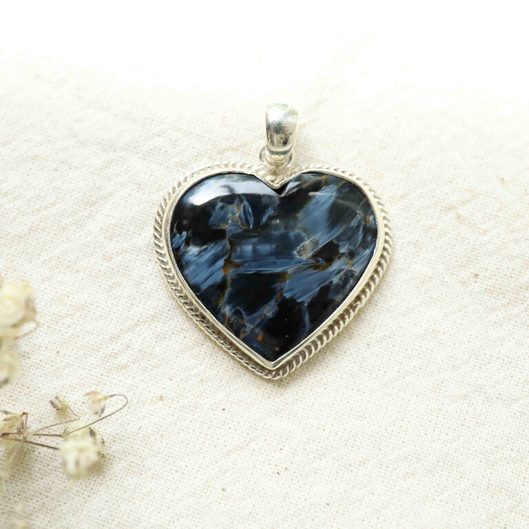 Pietersite Pendant - Coeur