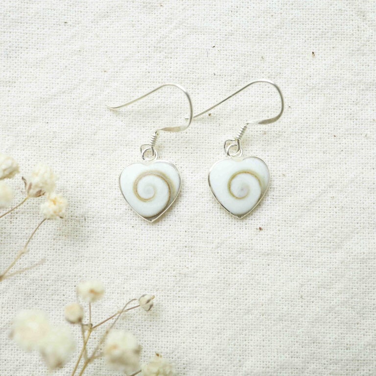 Boucles d'oreilles Oeil de st-lucie - Coeur