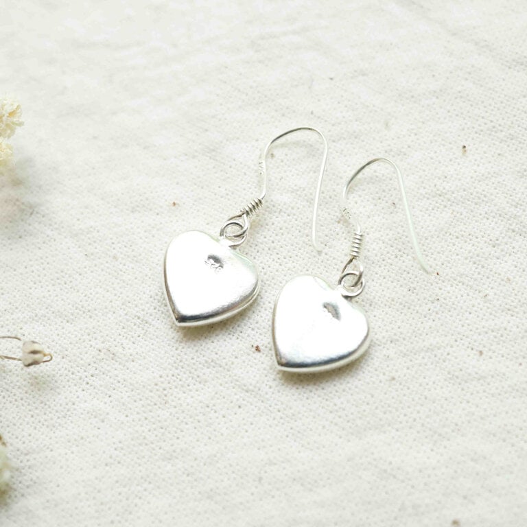 Boucles d'oreilles Oeil de st-lucie - Coeur
