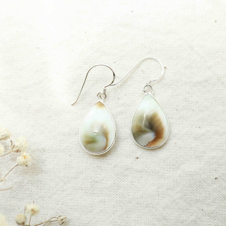 Boucles d'oreilles Oeil de Ste-Lucie - Serti ajouré