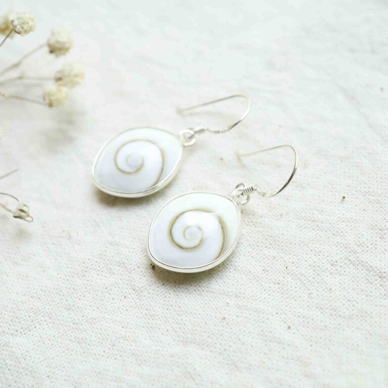 Eye of St. Lucia Earrings - Openwork setting