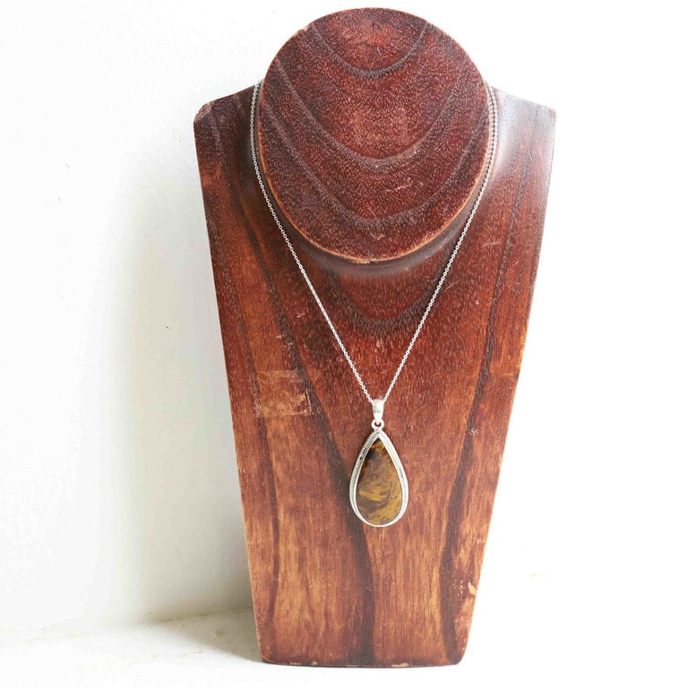 Pendentif Piétersite - Hortensia goutte