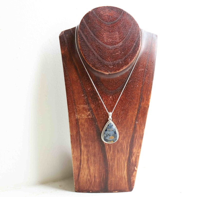 Pendentif Piétersite - Hortensia goutte