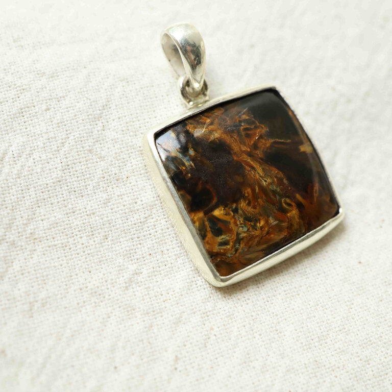Pietersite Pendant - Carré