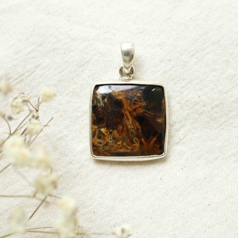 Pietersite Pendant - Carré