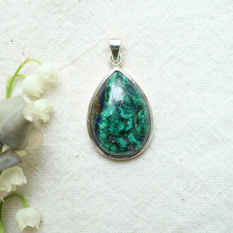 Azurite & Malachite Pendant - Harmonie