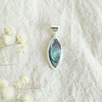 Abalone Pendant - Marquise