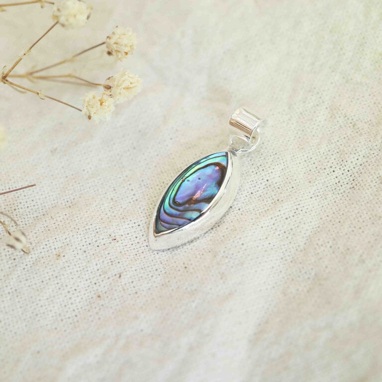 Abalone Pendant - Marquise