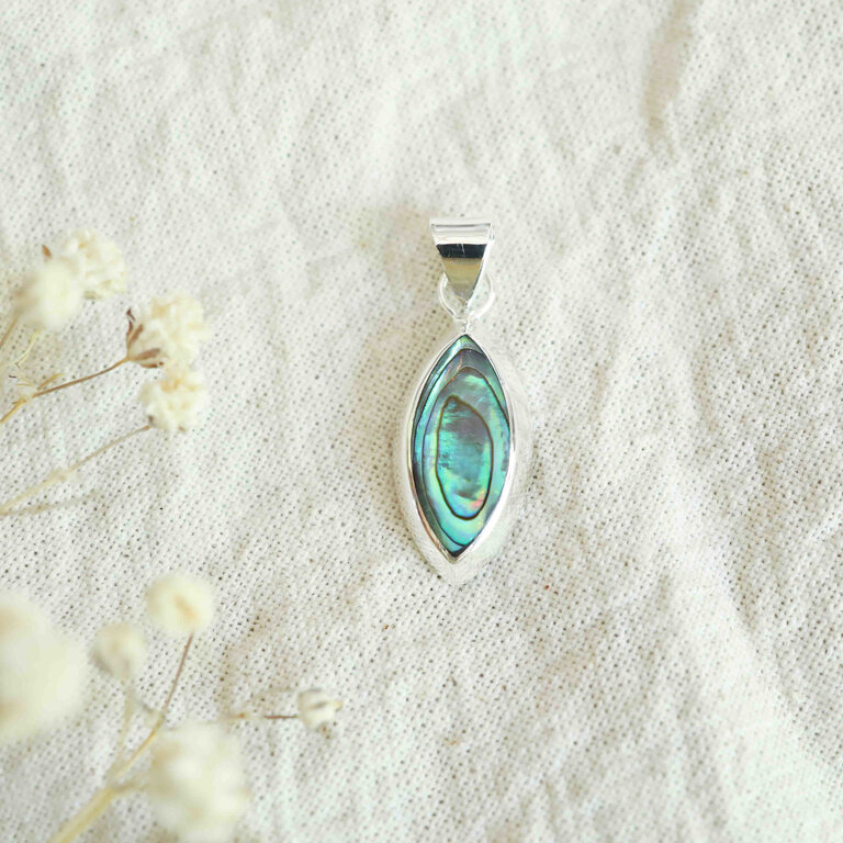 Abalone Pendant - Marquise