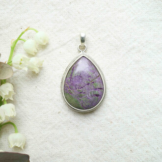 Pendentif Atlantisite - Hortensia