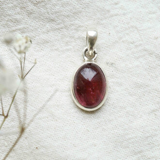 Pendentif Tourmaline rose - Simple