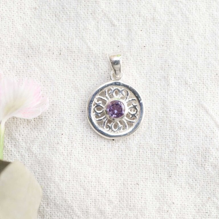 Pendentif Améthyste - Zinnia