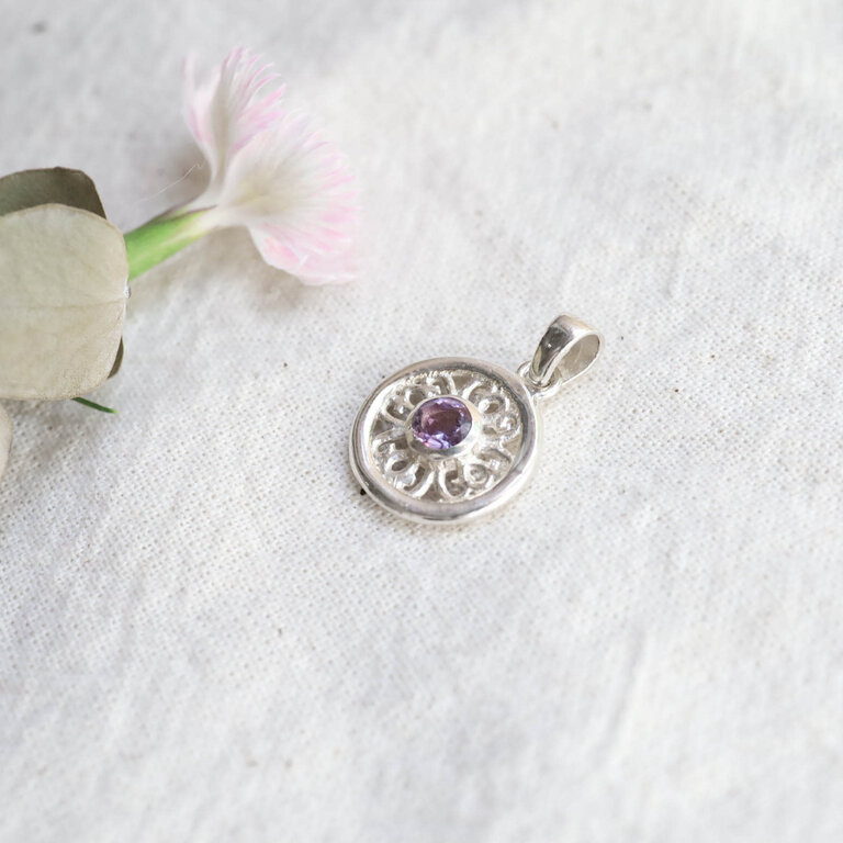 Pendentif Améthyste - Zinnia